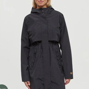 tentree women's Black Hooded Raincoat